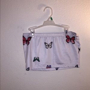 butterfly tube top